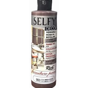 Rich Selfy Decor Vernikli Boya 860 COLOMBİA KAHVE 240cc